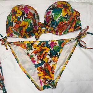 Victorias Secret Swim floral tropical biofit bikini